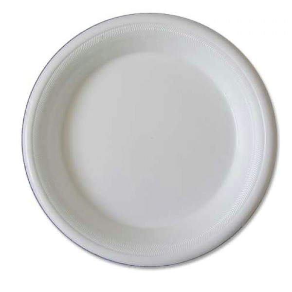 Buy Fun Foam Plate White 10 inch 25 Pcs Online in UAE