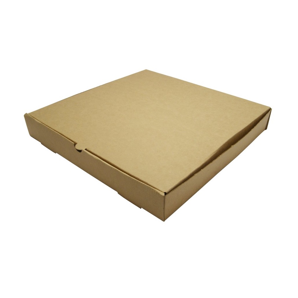 brown pizza box